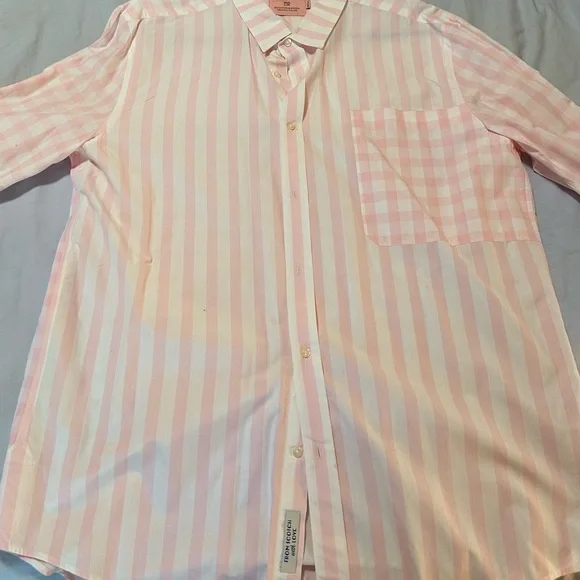 Scotch & Soda Light Pink Striped Button Down Shirt - Picture 7 of 7